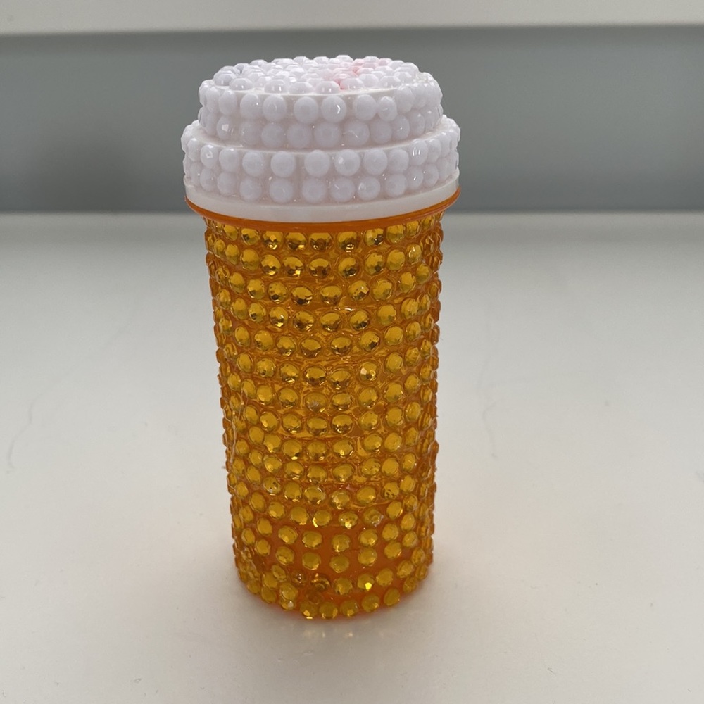 Rhinestone RX pill bottle - Picture 3 of 7